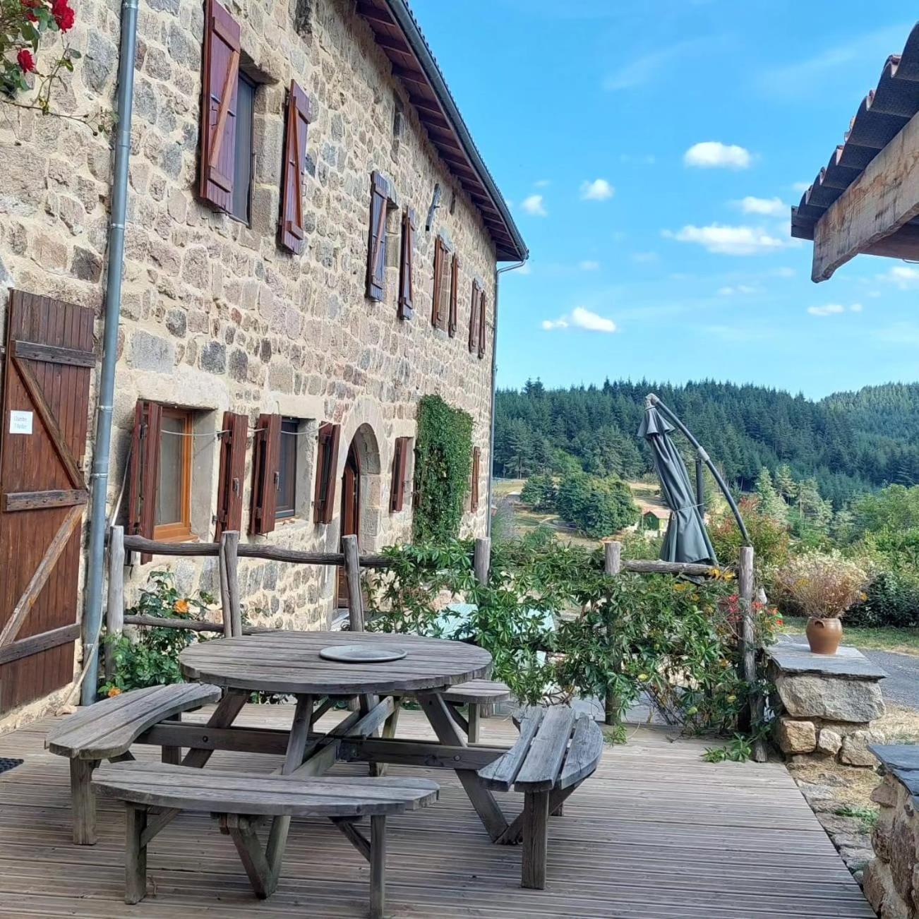 Grange De Sagne Maison Et Table D Hotes Avec Diner Sur Reservation Saint-Jean-Roure المظهر الخارجي الصورة